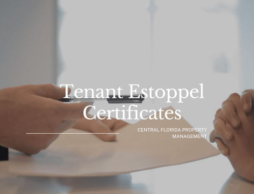 Tenant Estoppel Certificate